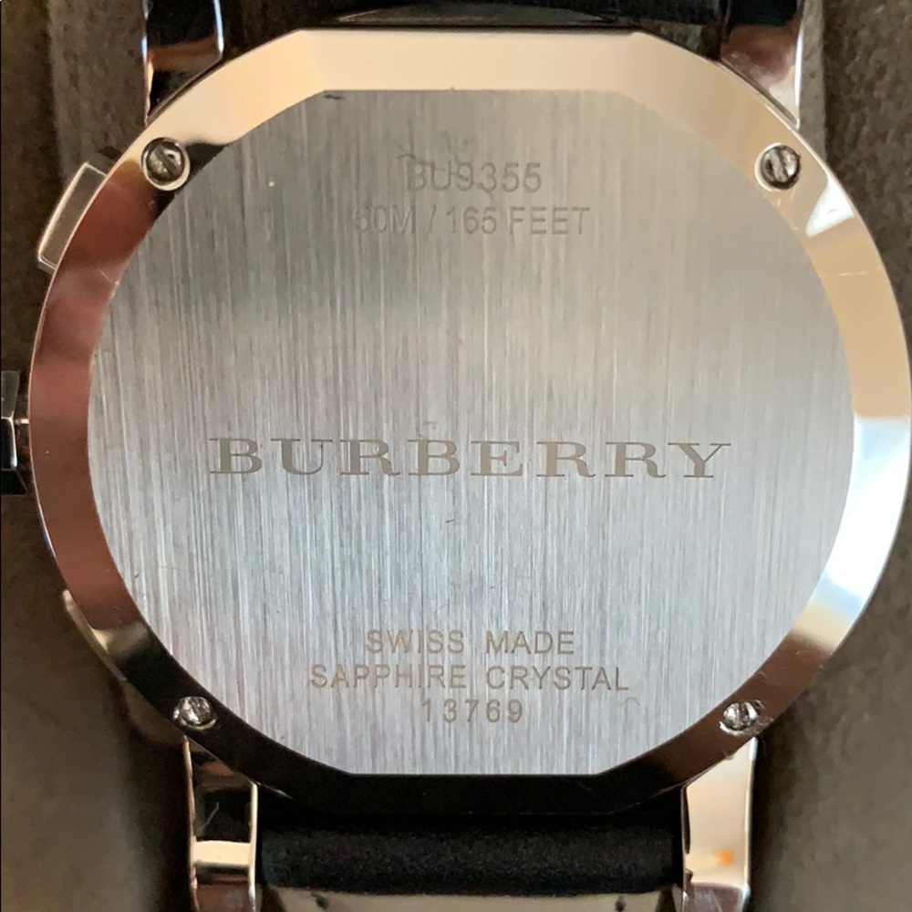 Burberry Chronograph Watch- Leather Strap - Picture 5 of 8